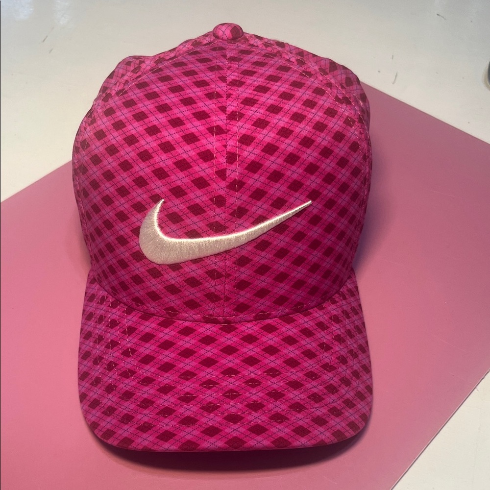 Nike Fuchsia Checkered Hat